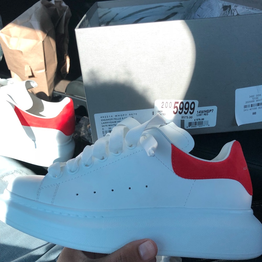 White lust red Alexander McQueen size39 us7